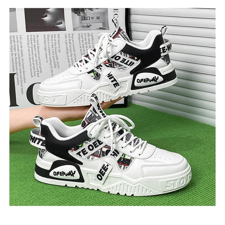 2025 new men's shoes for spring, breathable, niche, trendy, versatile, casual board shoes, height increasing sports shoes