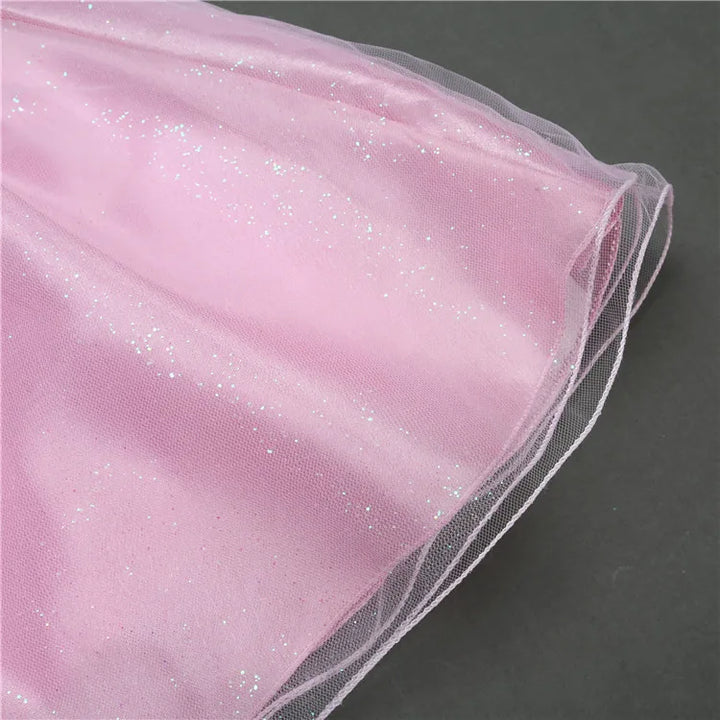 Flower sequins princess dress for little girls Summer 2025 Christmas festive tuxedo dress-tutus clothes for children dress
