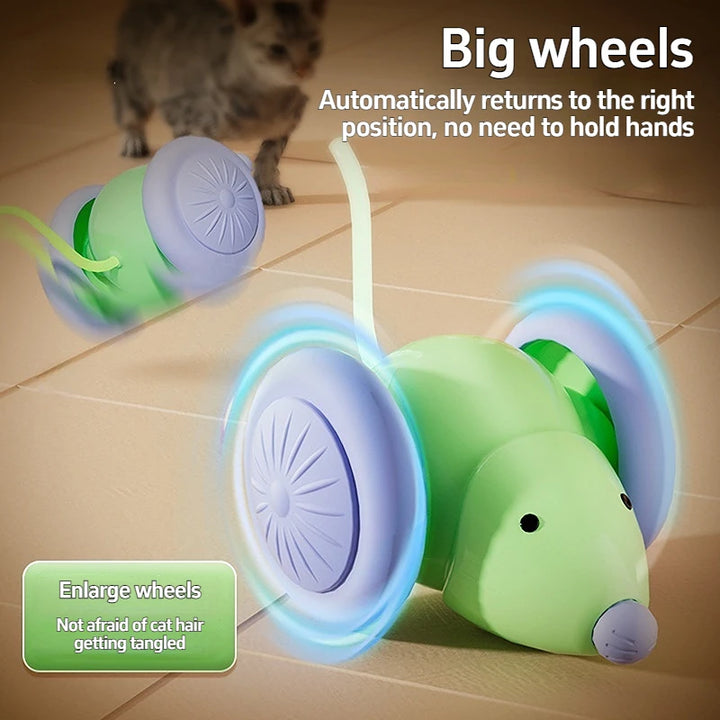 Pet Toys Interactive Cat Toy Electric Mouse Car Automatic Teaser Intelligent Obstacle Avoidance Pet Products Cat Accessories