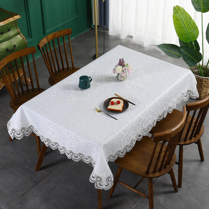 Elegance for Every Occasion
This white floral lace embroidered tablecloth adds a touch of sophistication to any setting. Waterproof, versatile, and perfect for dining tables, weddings, or home décor. ✨🍽️