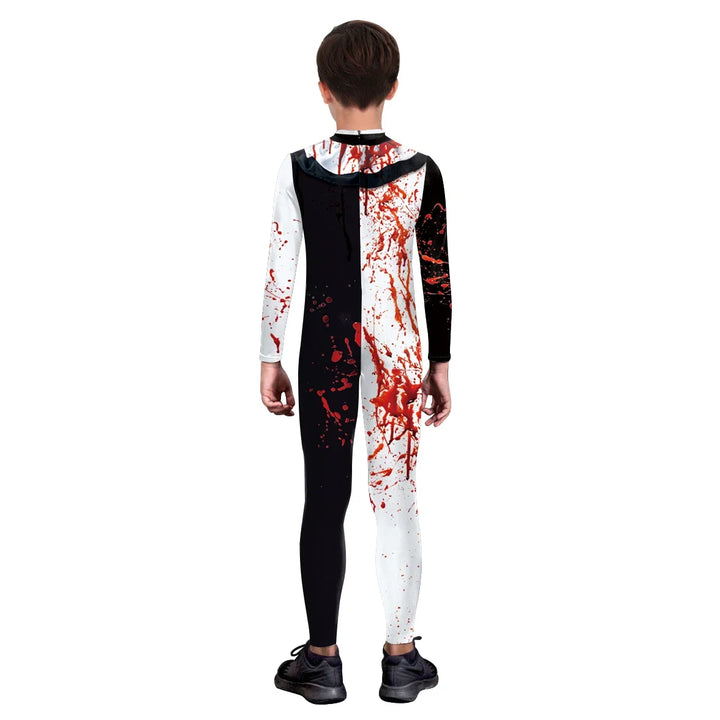 Kids Blood Horror 3D Print Bodysuit Catsuit for Halloween & Parties
Frightfully Real!
Striking 3D blood print bodysuit Comfortable, spooky, and ready to scare! 🩸 Includes: Full-body jumpsuit
🎃 Occasions: Halloween, carnival, cosplay
👻 Scary costume!