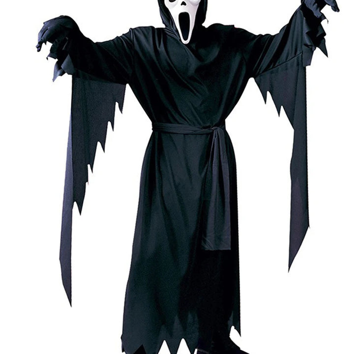 Fright Night Favorite!
Classic Ghostface mask and black robe make this the perfect pick for Halloween, carnivals, or scary movie fans. Easy to wear and made for maximum screams!
😱 Includes: Black robe + Ghostface mask🎃