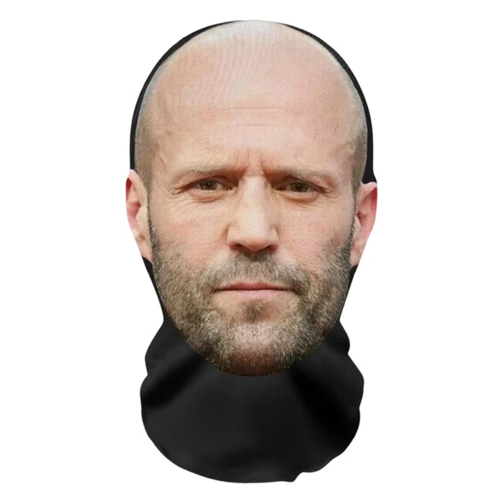 Halloween Cosplay Headwear Fashion Hip Hop Hood Hat Headgear 3D Full Face Mask Elastic Mesh Celebrity Face Mask for Party