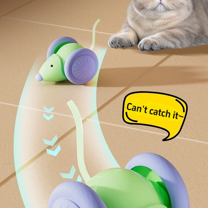 Pet Toys Interactive Cat Toy Electric Mouse Car Automatic Teaser Intelligent Obstacle Avoidance Pet Products Cat Accessories