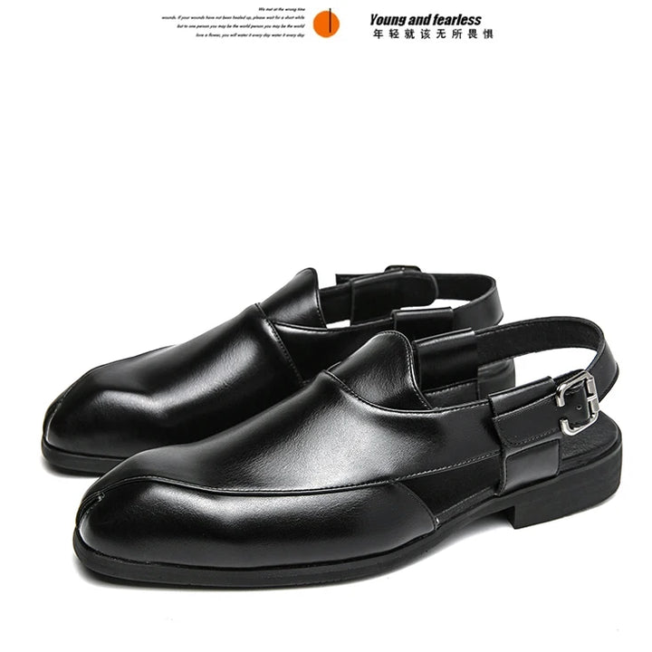 Men Minimalist Slingback Dress Shoes Business Office Dress Shoes