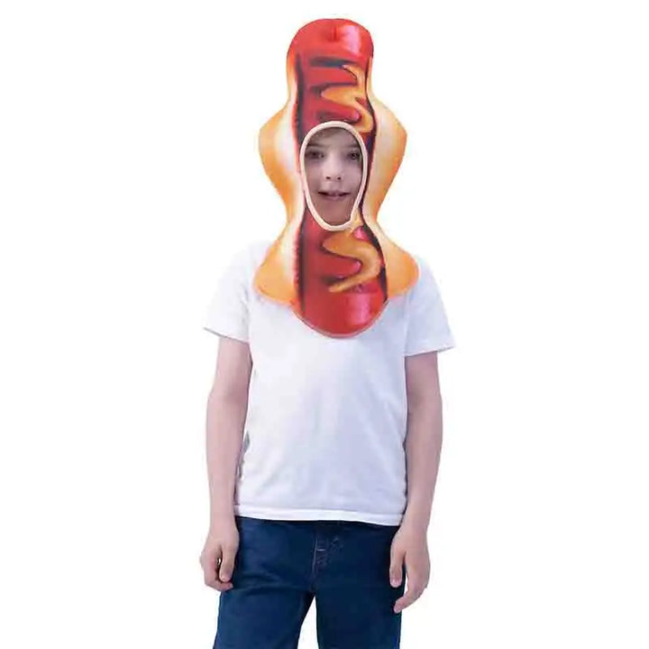 Zawaland Halloween Cosplay Hats Funny Wacky Hot Dog Pizza Caps Halloween Party Costume Accessories Adult Cactus Plants Hats