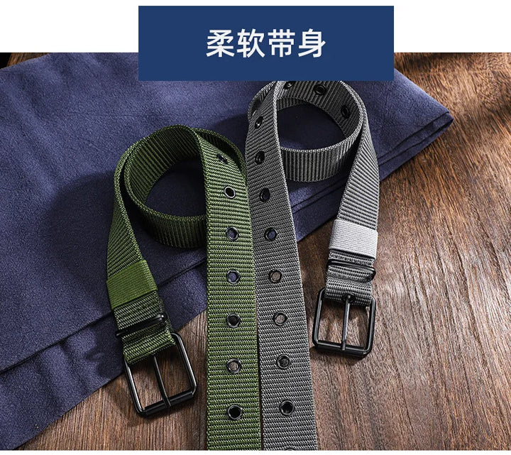 Men Belts Canvas Nylon Webbing Tactical Belt Fashion Casual Designer Unisex Belts High Quality Sports Strap