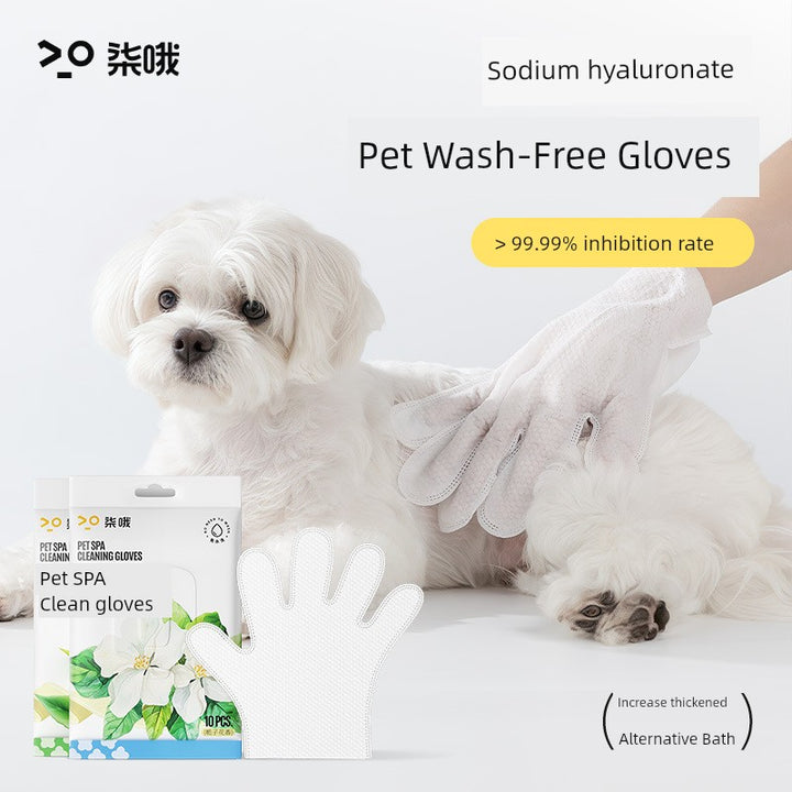 Pet Disposable Gloves Cat Dry Cleaning Dog Cleaning Gloves Wipes Bath Cleaning Massage Pet Cleaning Supplies