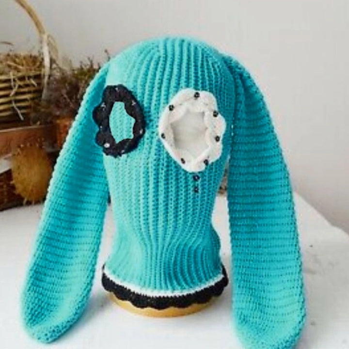 Halloween Balaclavas Long BunnyEar Hat Hat Funny Balaclavas Hat Rabbit Ears Balaclavas Long Ear BunnyBalaclava