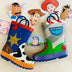 New  cartoon kids Story Rain Boots Student Rain Boots Children's  Fashion Non-Slip shoes