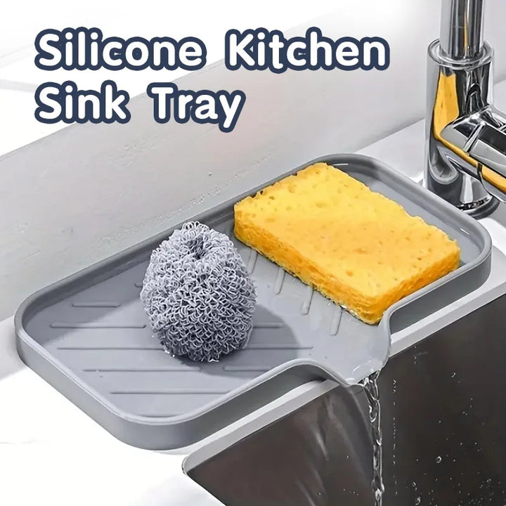 No More Messy Sinks!
This silicone faucet mat doubles as a drying tray for soap, sponges, and dispensers. Waterproof, non-slip, and perfect for keeping your countertop clean and splash-free. 🧼🚰