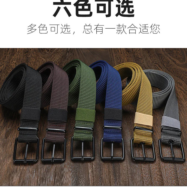 Men Belts Canvas Nylon Webbing Tactical Belt Fashion Casual Designer Unisex Belts High Quality Sports Strap
