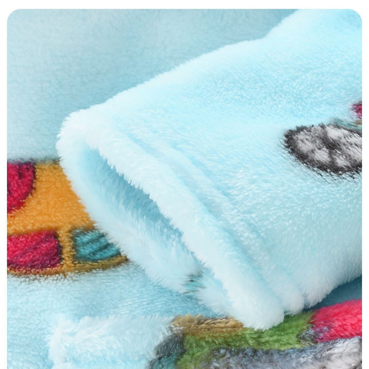 Autumn and Winter Thick Warm Anti-Kicking Blanket Hooded Home Pajamas