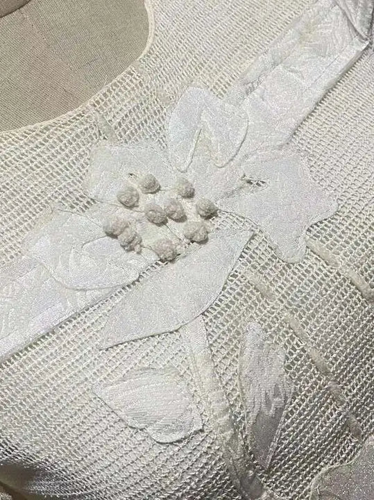 Elegant Long Dress Fairy Style Embroidered Flower Waist O Neck Short Sleeve Fashion Dress
