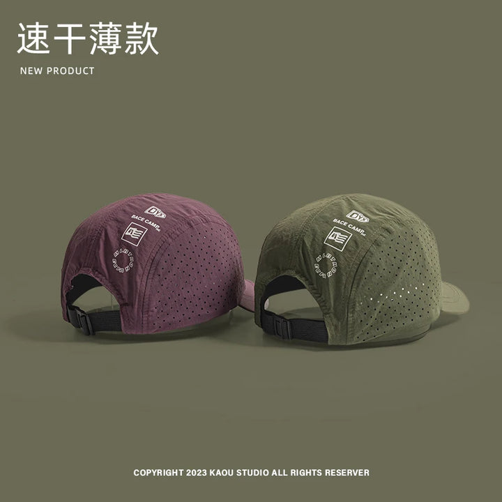 Summer Thin Breathable Mesh Baseball Caps for Men and Women Outdoor Camping Leisure Sun Protection Quick-drying Hiking Hats