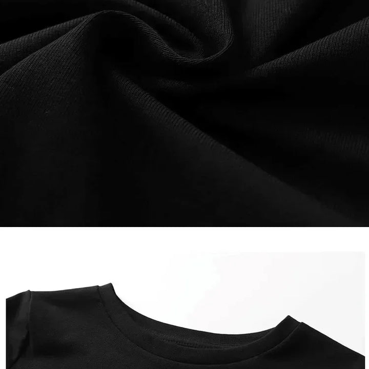 Halloween T-shirt Men's Summer Sweat-absorbing Breathable Top Cotton Motorcycle Short-sleeved Men's and Women's Clothing