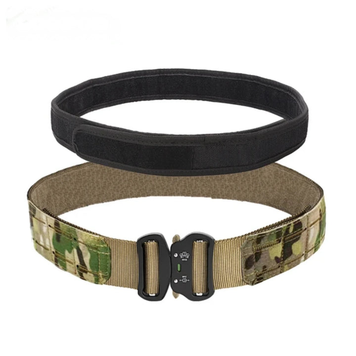 Tactical Quick Release Metal Buckle for Men, MOLLE Airsoft Men Belts, Military Tactical Belt, 2"