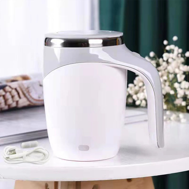 New Automatic Stirring Magnetic Mug Creative Stainless Steel Electric Smart Mixer Coffee Milk Mixing Cup Water Bottle Mark Cup