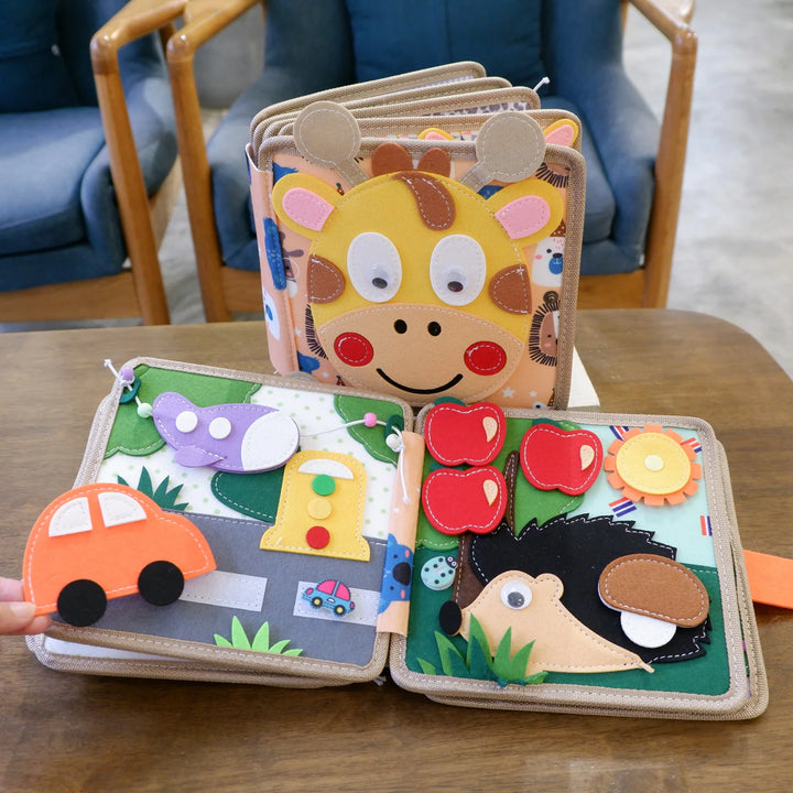 Baby Toy Soft 3D Cloth Book First Book Montessori Infant Early color Cognitive Educational Toys Learning Basic Life Skills Toys