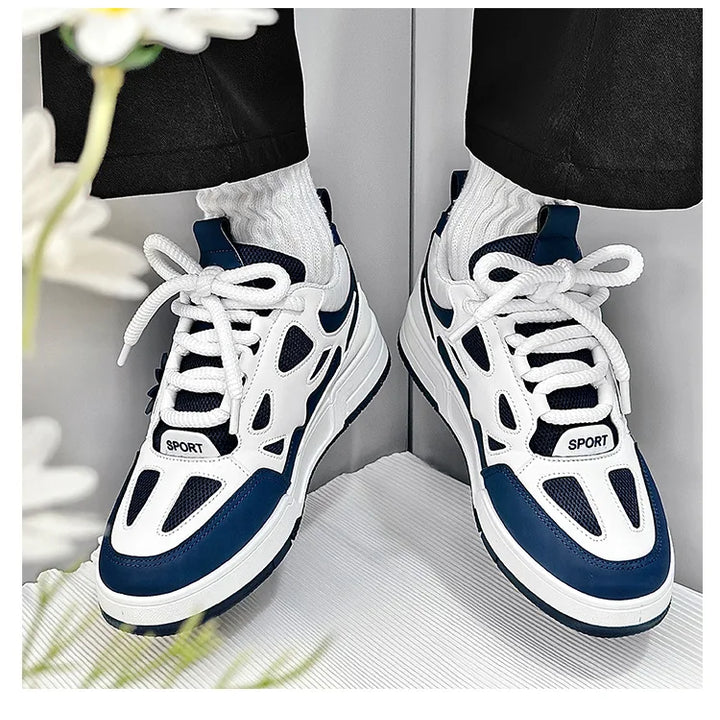 Men Platform Vulcanized Shoes New Fashion Increased Thick Sole Breathable Casual Wear Resistant Casual Sports Shoes for Men