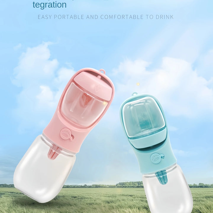 Portable Dog Cat Water Bottle with Storage Food and Water Container for Puppy Pets dogs Feeder Bowl Outdoor Travel Pet supplies