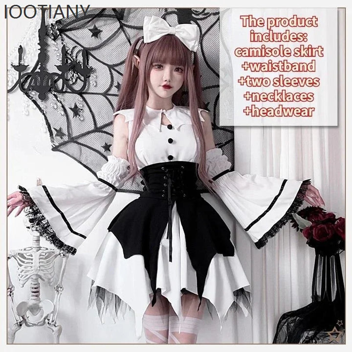 Playfully Chic!
Classic black-and-white maid uniform with a cute bow, perfect for Halloween, cosplay, or stage performances. Flirty, fun, and eye-catching.
🖤 Includes: Dress + apron + bow
🎃  Halloween, cosplay, carnival
🎭 Maid, cute cosplay