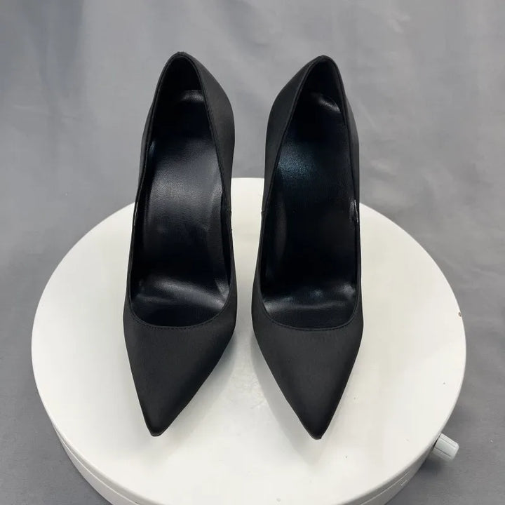 👠 Tikicup Satin High Heels – All Black Elegance
Chic, sexy, and made to impress.
✅ Pointed toe elegance
✅ Formal & fashionable
✅ Perfect for parties or formal looks

🛒 Shop now at www.clickmart.com