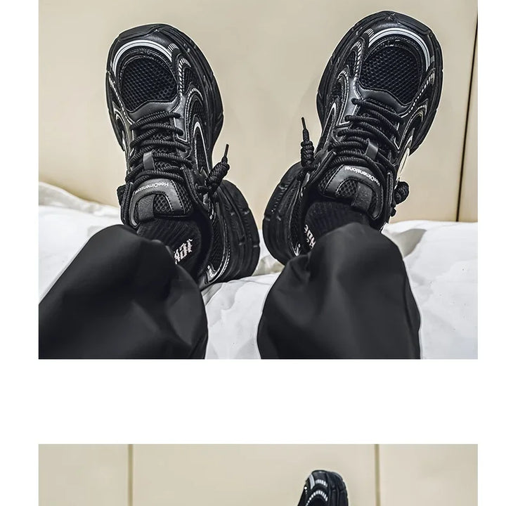 Shoes for Men 2025 New Trendy Fashion Versatile Breathable Thick Bottom Comfortable Sports and Leisure Low Top Sneakers Men