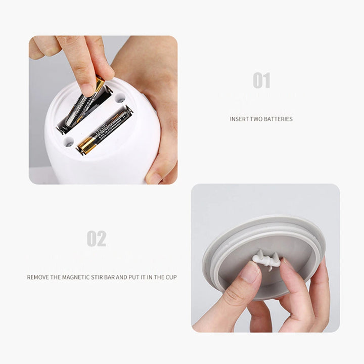 New Automatic Stirring Magnetic Mug Creative Stainless Steel Electric Smart Mixer Coffee Milk Mixing Cup Water Bottle Mark Cup