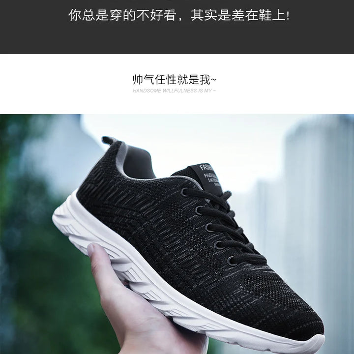 New Athletic Shoes for Men Shoes Sneakers Black Casual Men Mesh Sneakers Breathable Tennis Running Walking Gym Men Shoes