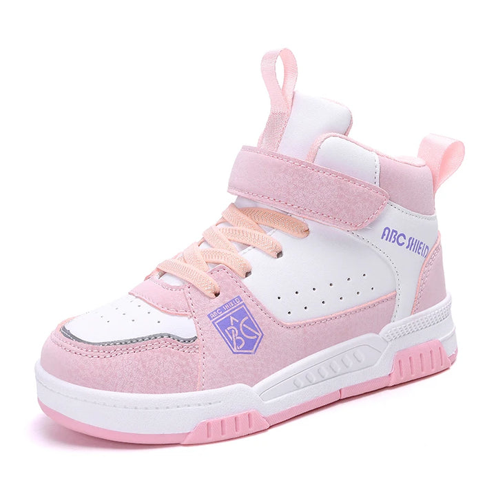 2024 New Fashion Kids Sneakers Boys Girls Casual Board Shoes High Top Running Sports Shoes Children Non-slip Basketball Sneakers