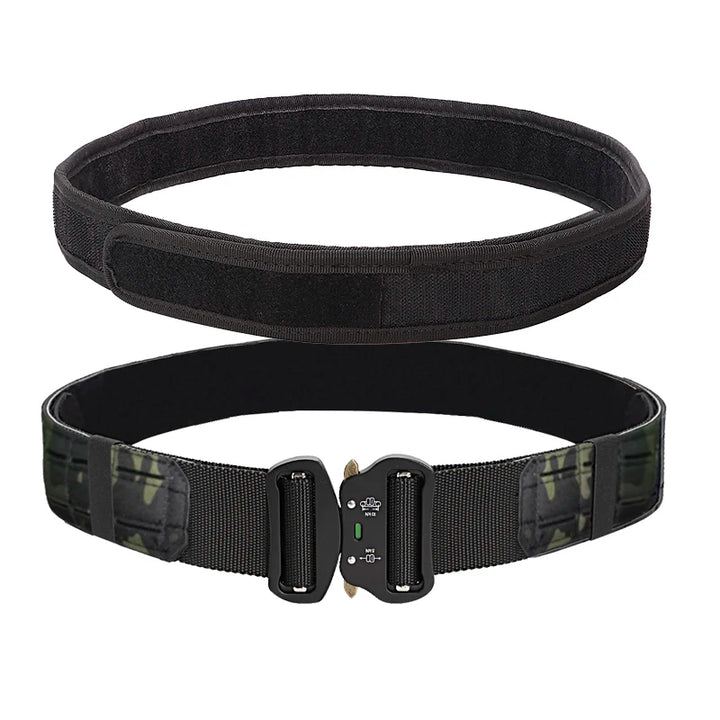 Tactical Quick Release Metal Buckle for Men, MOLLE Airsoft Men Belts, Military Tactical Belt, 2"