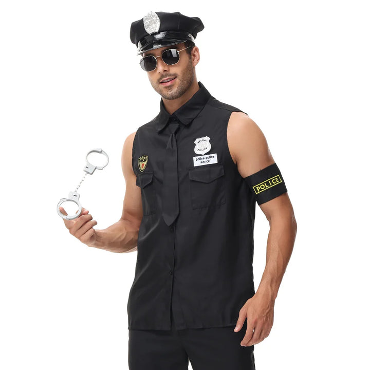 Command the Night!
Classic cop uniform perfect for Halloween, cosplay, or parties. Sharp, easy to wear, and ready for action.
👮‍♂️ Includes: Police shirt + badge
🎃 Occasions: Halloween, carnival, cosplay
🚓 Style: Police officer, cop costume