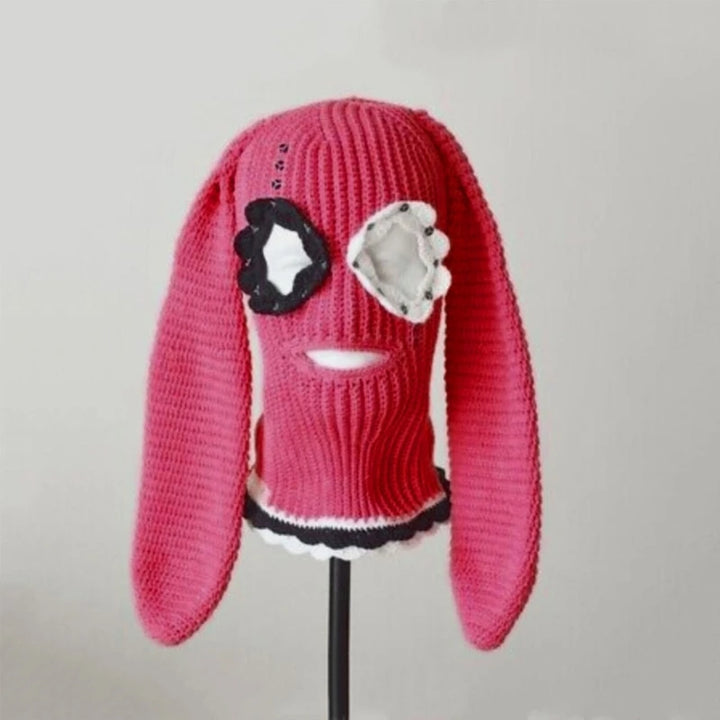 Halloween Balaclavas Long BunnyEar Hat Hat Funny Balaclavas Hat Rabbit Ears Balaclavas Long Ear BunnyBalaclava