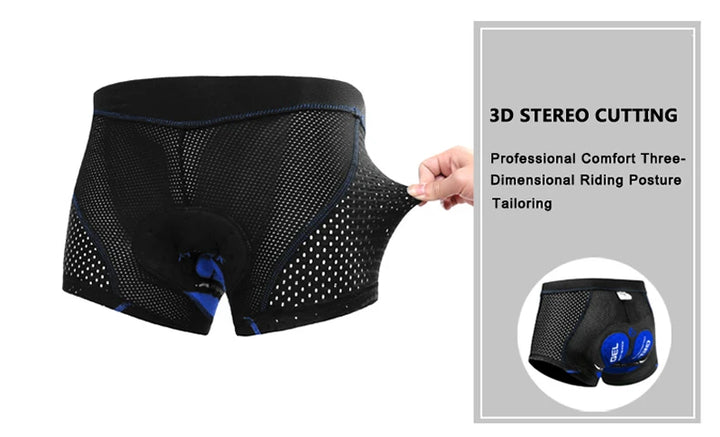 X-TIGER Cycling Shorts Breathable Mesh Cycling Underwear 5D Gel Pad Shockproof MTB Bike Shorts Men Shorts
