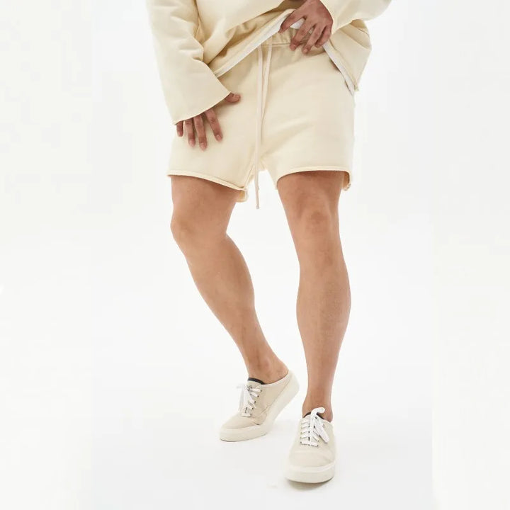 Men Shorts Casual Short Pants Ripped Cotton Gym Shorts Men Jogger Workout