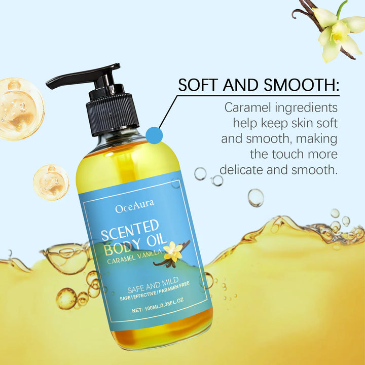 Vanilla Body Massage Oil Improve Moisturizing Relieve Stress Strengthen Nourishing Muscle Relaxing Body SPA Plant Essential Oils
