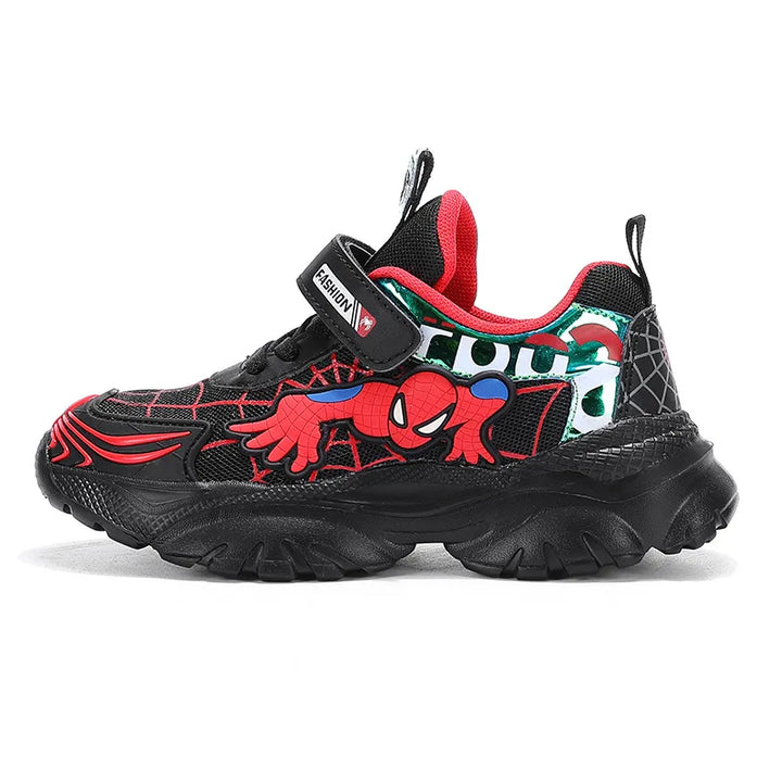 Kids Sneakers Boys Tennis Shoes Comfortable Mesh Shoes Lightweight Outdoor Children's Sports Walking Black Blue Shoes Size 27-37