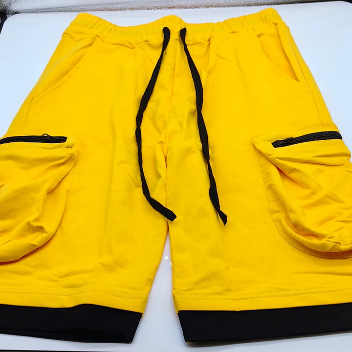 Men’s Summer Cargo Shorts 🟡
Stay cool and active in these breathable cotton shorts. Perfect for workouts, jogging, or casual wear. Features multiple pockets for convenience and style.