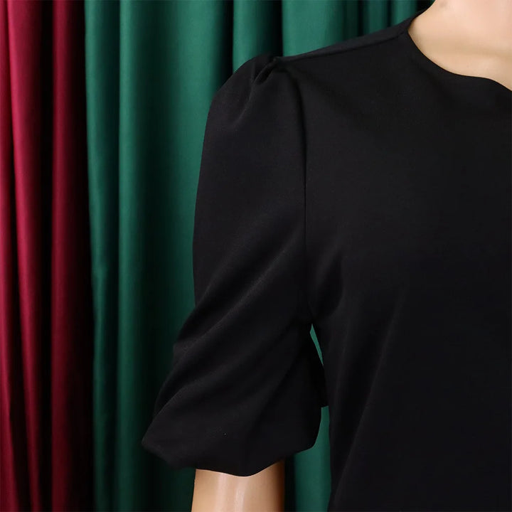 FairyShely Solid Short Sleeve Plus Size Long Dress Women O Neck Large Big Dresses Lady Summer Party Tight Curvy Dress