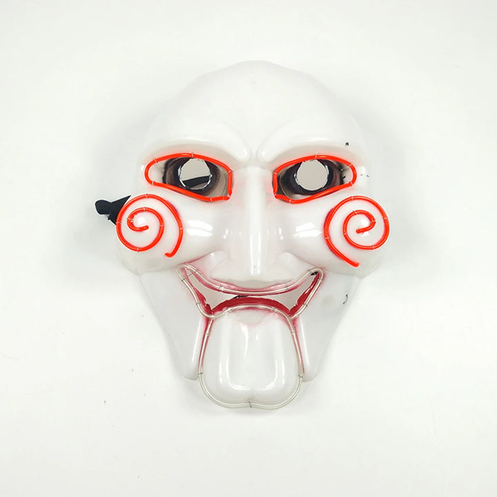 Halloween Carnival Party Costume Decoration Luminous LED Mask Halloween Mask LED Maske Light Up Party Masks for Glow Party