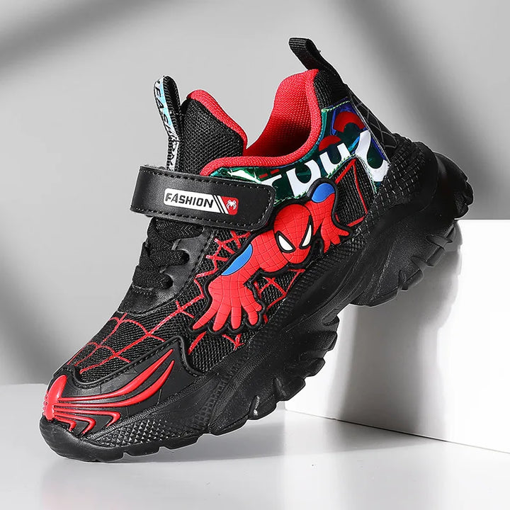 Kids Sneakers Boys Tennis Shoes Comfortable Mesh Shoes Lightweight Outdoor Children's Sports Walking Black Blue Shoes Size 27-37