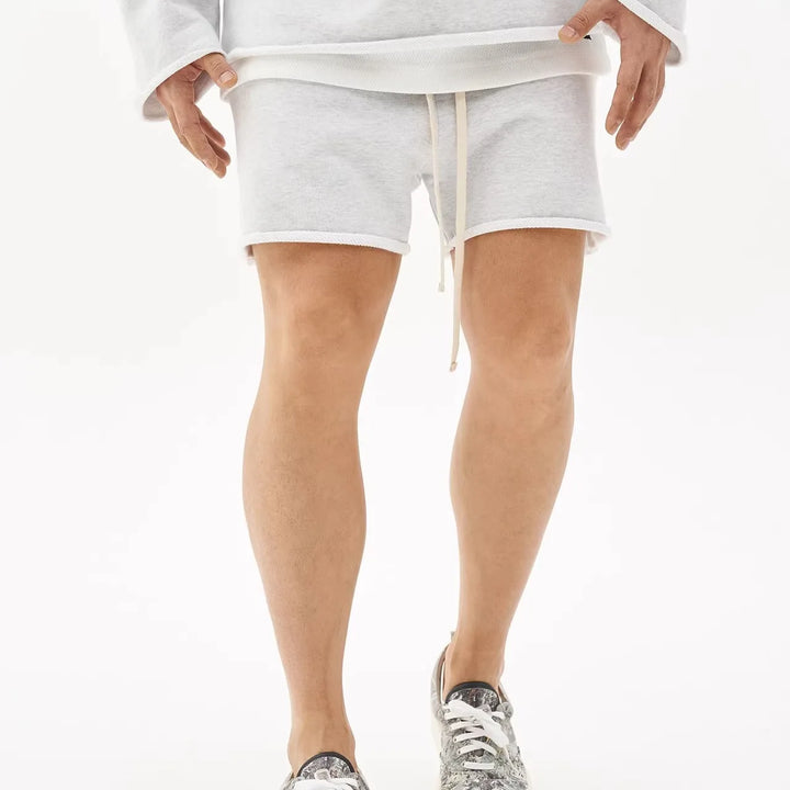 Men Shorts Casual Short Pants Ripped Cotton Gym Shorts Men Jogger Workout
