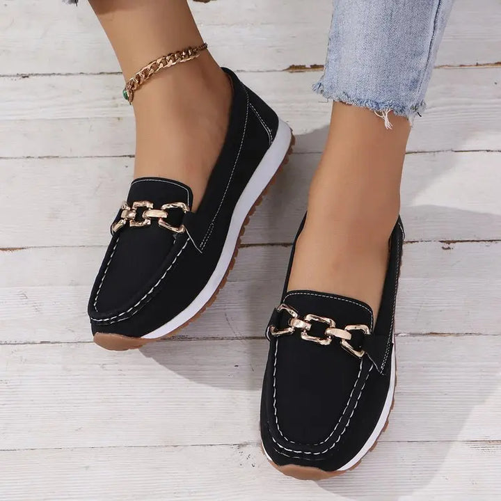 New Women Flats Comfy Casual Shoes Stylish Light Durable Breathable Loafers Slip-On Luxury Trend Classic Spring Female Sneakers