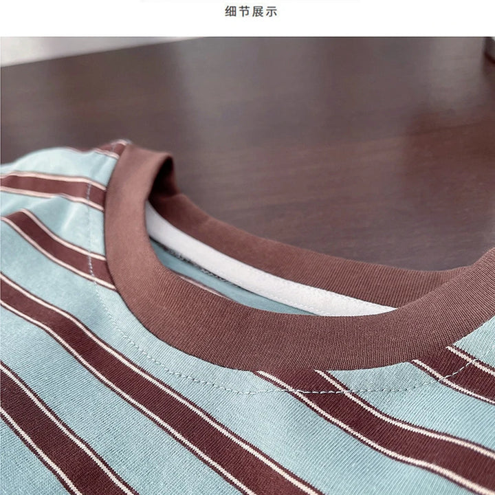 Kids Boys Striped Clothes Sets Baby Tee Shirt + Pants Infant Toddler Children Wear T-shirt + Shorts Outfits Suits 1-4 Years