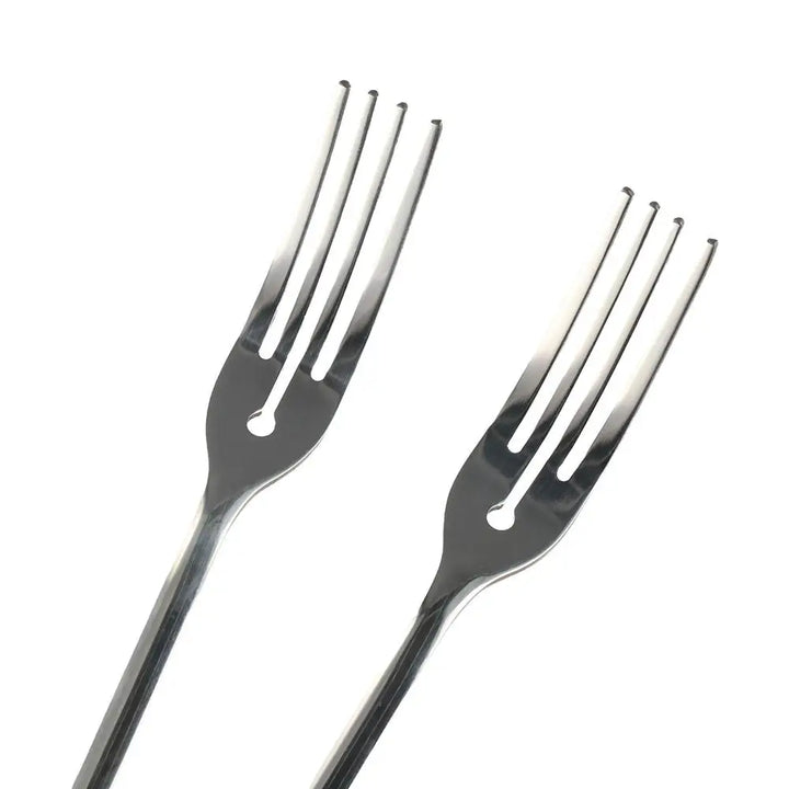 Kitchen Utensils Long Handle Stainless Steel Dessert Fork Silver/gold Korean Dinner Fork Four Tine Fruit Forks Restaurant