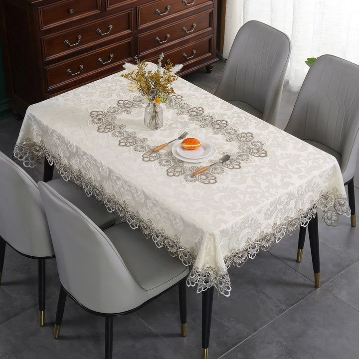 Elegance for Every Occasion
This white floral lace embroidered tablecloth adds a touch of sophistication to any setting. Waterproof, versatile, and perfect for dining tables, weddings, or home décor. ✨🍽️