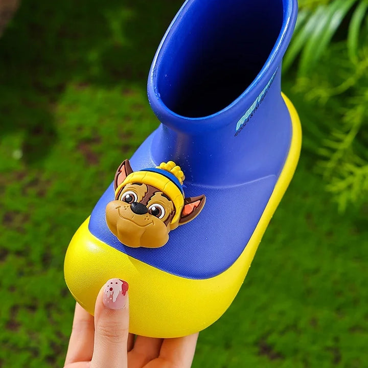 Paw Patrol Kids' Rain Boots For Boys Girls Toddler Lightweight Anti Slip Baby Water Shoes Kindergarten Cute Waterproof Footwear