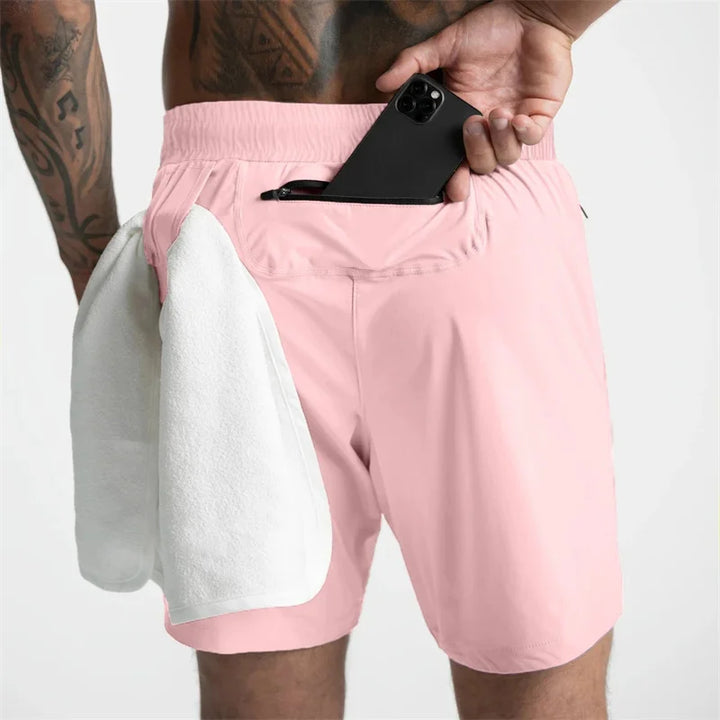 2025 NEW Summer quick-dry Training Shorts Men Sports Casual Clothing Fitness Workout Running Woven Compression Athletics Shorts