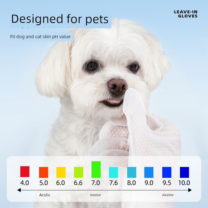 Pet Disposable Gloves Cat Dry Cleaning Dog Cleaning Gloves Wipes Bath Cleaning Massage Pet Cleaning Supplies